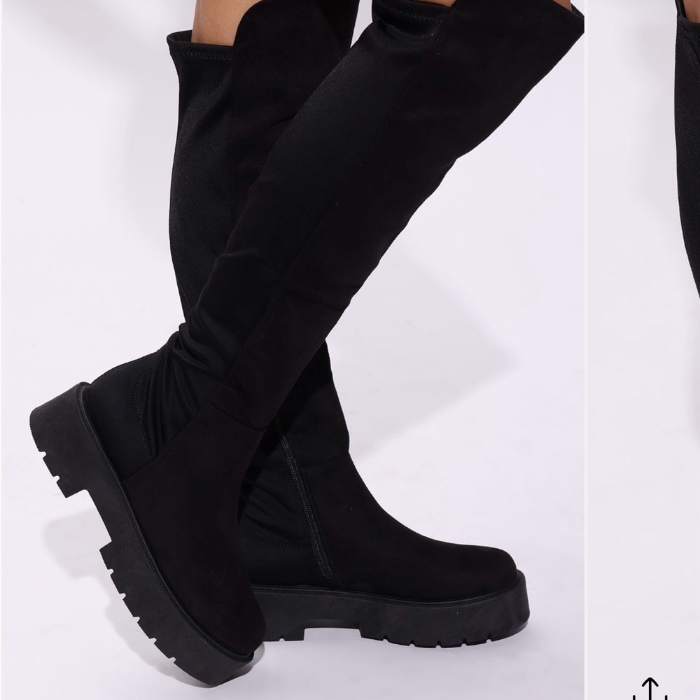 Black Knee-High Women's Boots